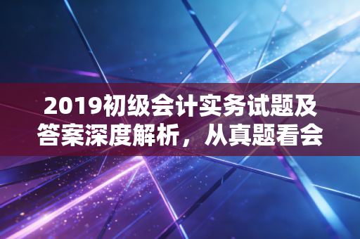 2019初级会计实务试题及答案深度解析，从真题看会计思维的重塑