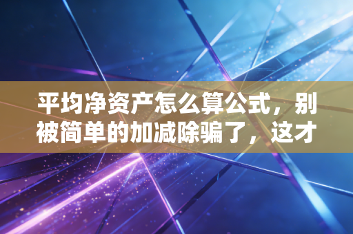 平均净资产怎么算公式,别被简单的加减除骗了,这才是CPA眼中的真实实力