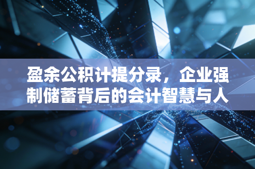 盈余公积计提分录，企业强制储蓄背后的会计智慧与人性博弈