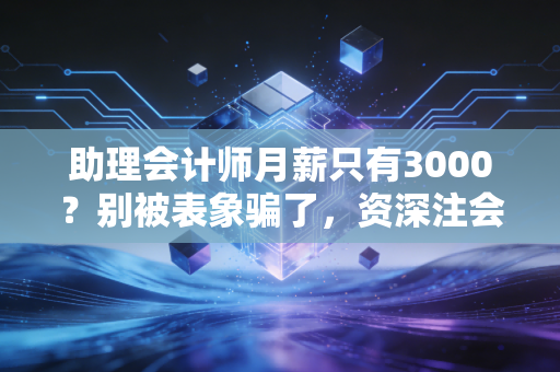助理会计师月薪只有3000？别被表象骗了，资深注会带你揭秘行业薪资真相与未来出路