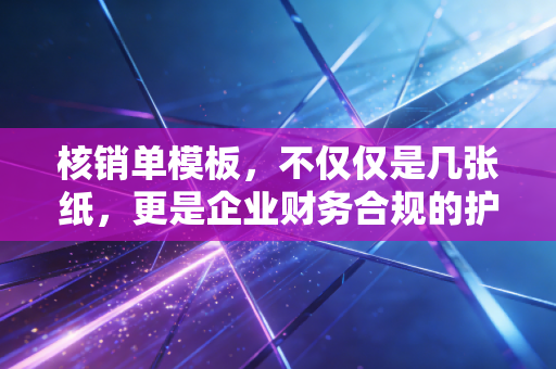 核销单模板，不仅仅是几张纸，更是企业财务合规的护身符