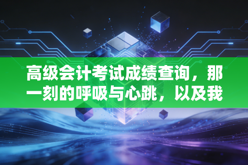高级会计考试成绩查询，那一刻的呼吸与心跳，以及我们为何坚持