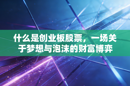 什么是创业板股票，一场关于梦想与泡沫的财富博弈