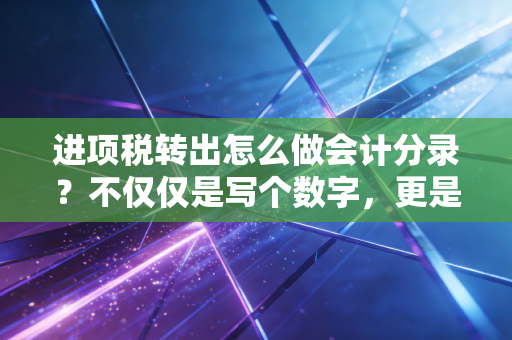 进项税转出怎么做会计分录？不仅仅是写个数字，更是税务合规的生死线