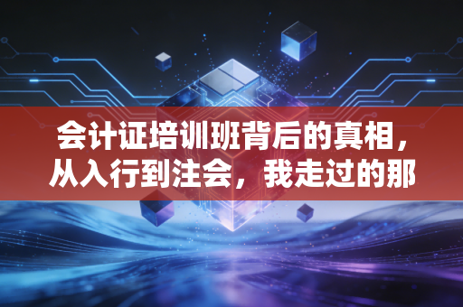 会计证培训班背后的真相，从入行到注会，我走过的那些弯路与避坑指南