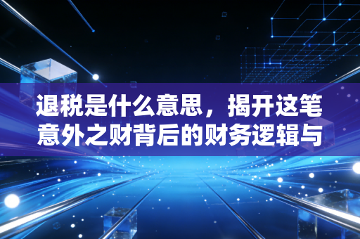 退税是什么意思，揭开这笔意外之财背后的财务逻辑与生活智慧