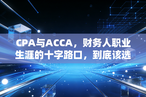 CPA与ACCA，财务人职业生涯的十字路口，到底该选哪条路？