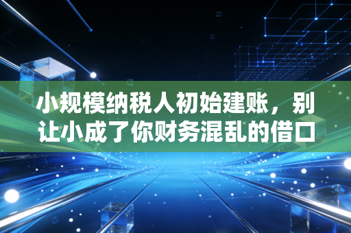 小规模纳税人初始建账，别让小成了你财务混乱的借口