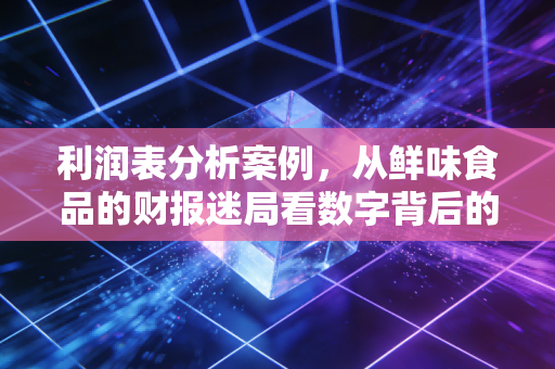 利润表分析案例，从鲜味食品的财报迷局看数字背后的商业真相