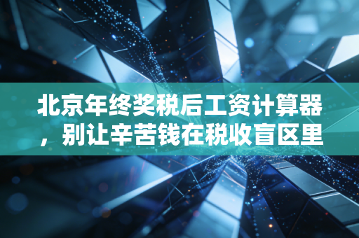 北京年终奖税后工资计算器，别让辛苦钱在税收盲区里缩水，教你如何聪明拿钱