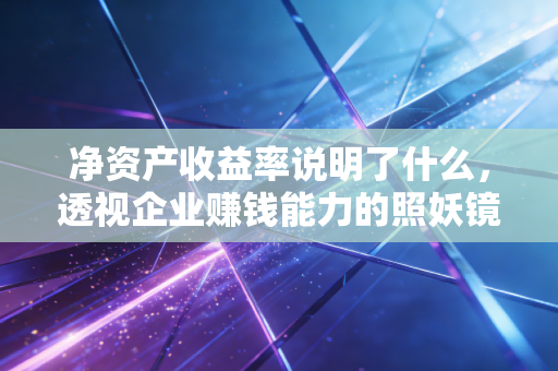净资产收益率说明了什么，透视企业赚钱能力的照妖镜与试金石