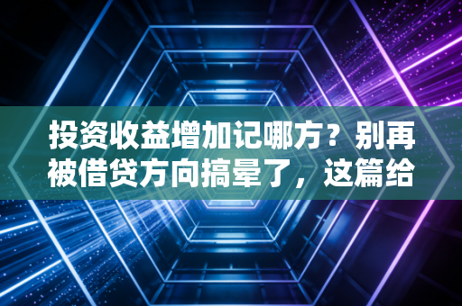 投资收益增加记哪方?别再被借贷方向搞晕了,这篇给你讲透