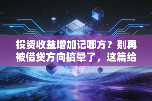 投资收益增加记哪方？别再被借贷方向搞晕了，这篇给你讲透