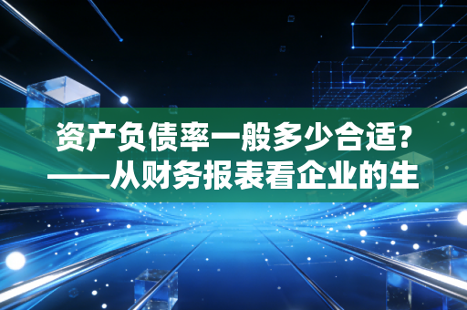 资产负债率一般多少合适？——从财务报表看企业的生存底线与野心