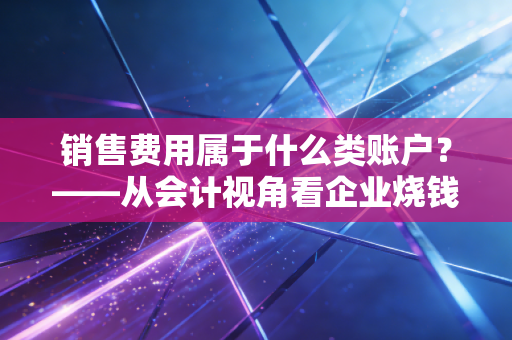 销售费用属于什么类账户?——从会计视角看企业烧钱的艺术与生存之道