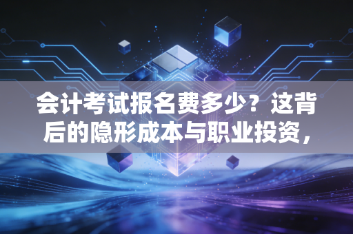 会计考试报名费多少？这背后的隐形成本与职业投资，你真的算清了吗？