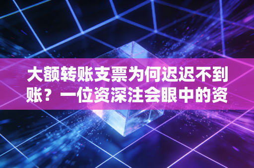 大额转账支票为何迟迟不到账？一位资深注会眼中的资金流转玄机