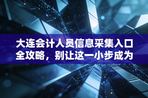 大连会计人员信息采集入口全攻略，别让这一小步成为你会计生涯的绊脚石