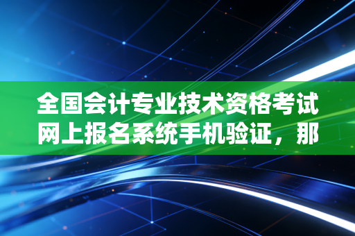 全国会计专业技术资格考试网上报名系统手机验证，那些年我们收不到验证码的崩溃瞬间与应对指南