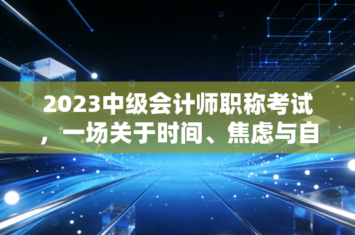 2023中级会计师职称考试,一场关于时间、焦虑与自我救赎的职场修行