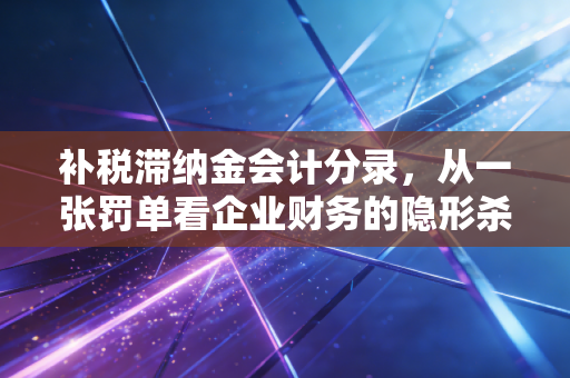 补税滞纳金会计分录,从一张罚单看企业财务的隐形杀手与合规自救