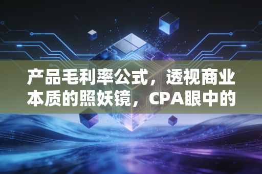 产品毛利率公式，透视商业本质的照妖镜，CPA眼中的利润真相