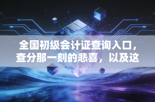 全国初级会计证查询入口，查分那一刻的悲喜，以及这张证书到底能给你带来什么
