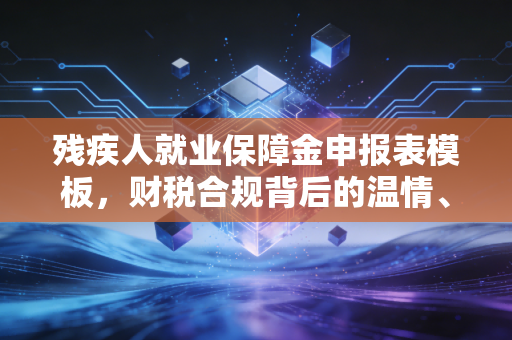 残疾人就业保障金申报表模板，财税合规背后的温情、算计与避坑指南