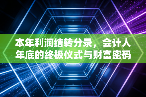 本年利润结转分录，会计人年底的终极仪式与财富密码
