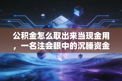 公积金怎么取出来当现金用，一名注会眼中的沉睡资金唤醒指南