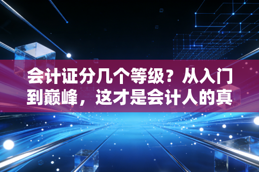 会计证分几个等级？从入门到巅峰，这才是会计人的真实进阶之路