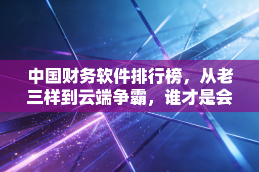 中国财务软件排行榜，从老三样到云端争霸，谁才是会计人的真命天子？