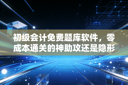初级会计免费题库软件，零成本通关的神助攻还是隐形陷阱？资深注会带你避坑指南