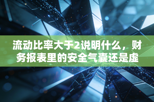 流动比率大于2说明什么，财务报表里的安全气囊还是虚胖陷阱？
