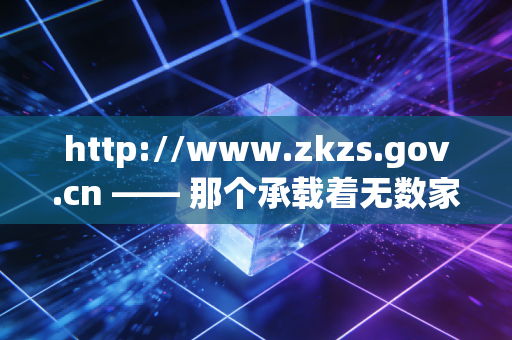 http://www.zkzs.gov.cn —— 那个承载着无数家庭希望的登录入口，一位注会眼中的中考志愿填报博弈