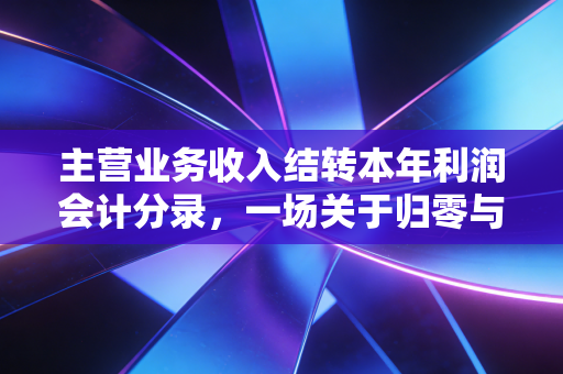 主营业务收入结转本年利润会计分录，一场关于归零与沉淀的财务大戏