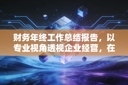 财务年终工作总结报告，以专业视角透视企业经营，在数字浪潮中坚守价值本位