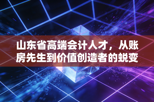 山东省高端会计人才,从账房先生到价值创造者的蜕变之路