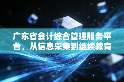 广东省会计综合管理服务平台，从信息采集到继续教育，我们该如何与它相爱相杀？