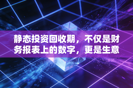 静态投资回收期，不仅是财务报表上的数字，更是生意场上的生存法则