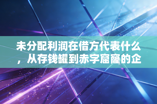 未分配利润在借方代表什么，从存钱罐到赤字窟窿的企业生存启示录