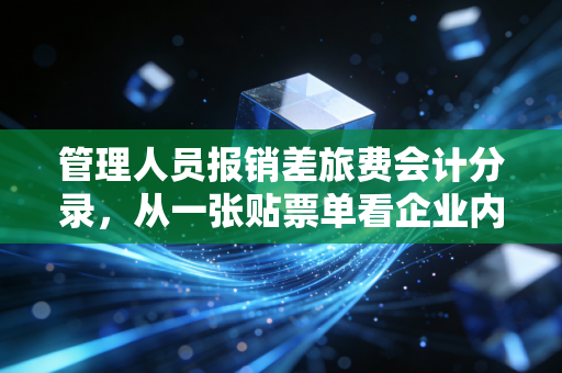 管理人员报销差旅费会计分录，从一张贴票单看企业内控的毛细血管