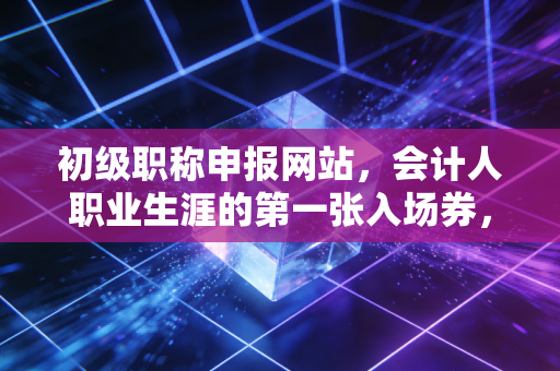 初级职称申报网站，会计人职业生涯的第一张入场券，你准备好了吗？