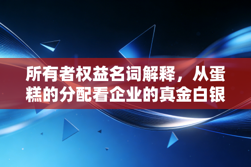 所有者权益名词解释，从蛋糕的分配看企业的真金白银与未来潜力
