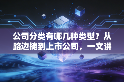 公司分类有哪几种类型？从路边摊到上市公司，一文讲透企业法律形态的选择逻辑