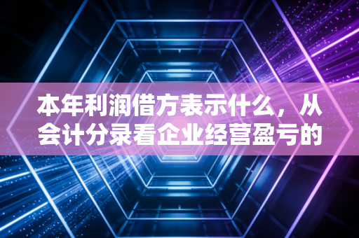 本年利润借方表示什么，从会计分录看企业经营盈亏的真相