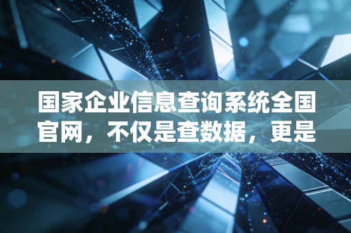 国家企业信息查询系统全国官网，不仅是查数据，更是看人心——一位注册会计师的深度解读