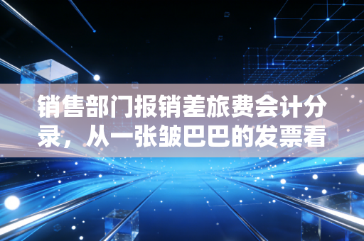 销售部门报销差旅费会计分录，从一张皱巴巴的发票看企业管理的晴雨表