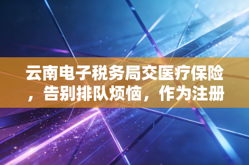 云南电子税务局交医疗保险，告别排队烦恼，作为注册会计师我眼中的指尖上的社保