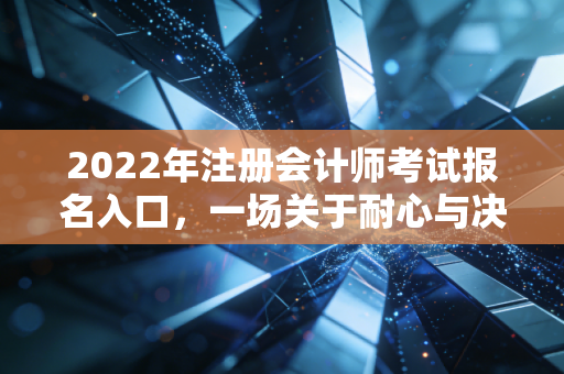 2022年注册会计师考试报名入口，一场关于耐心与决心的通关游戏